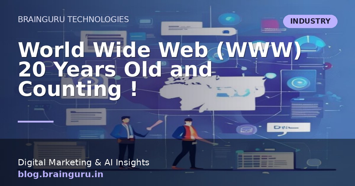 World Wide Web (WWW) 20 Years Old and Counting !