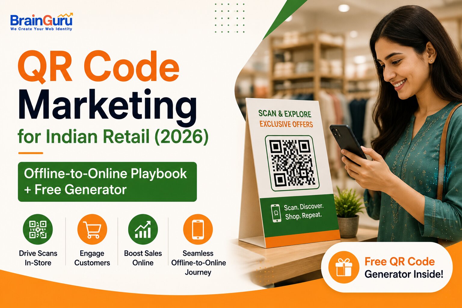 QR Code Marketing for Indian Retail (2026): Offline-to-Online Playbook + Free Generator