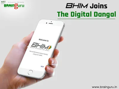 BHIM UPI app open on a smartphone, illustrating cashless digital payments in India