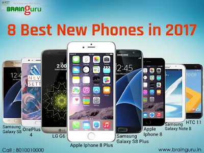 Collage of the 8 best new smartphones expected in 2017