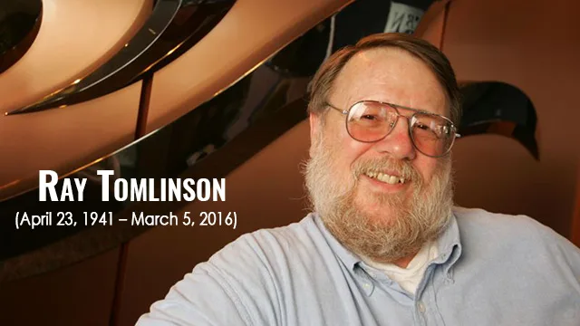 The @ symbol Ray Tomlinson chose in 1971 to separate the user from the host in an email address