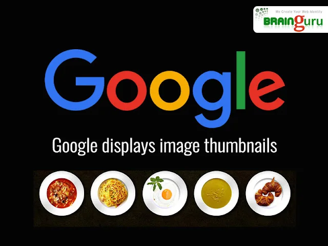 Google search results page showing image thumbnails next to text snippets, illustrating image SEO and rich visual results